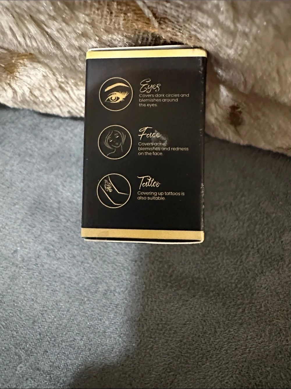 A.M.G Multi-use Concealer - Black & Gold Packaging Peach Beige Color